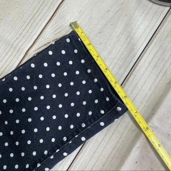 Girls Justice White Polka Dot Blue Jeans Sz 16 1/2 - Picture 14 of 15